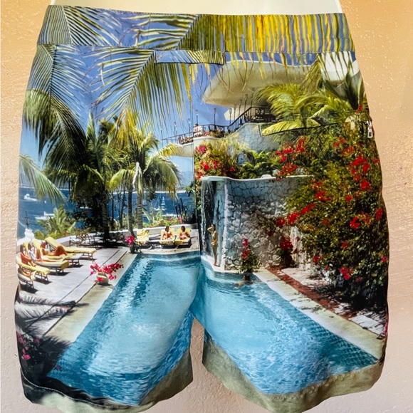 SOLD! ORLEBAR BROWN NWT Riviera Poolside Print Board Short SWIM Trunks & Bag 28 - Picture 14 of 16